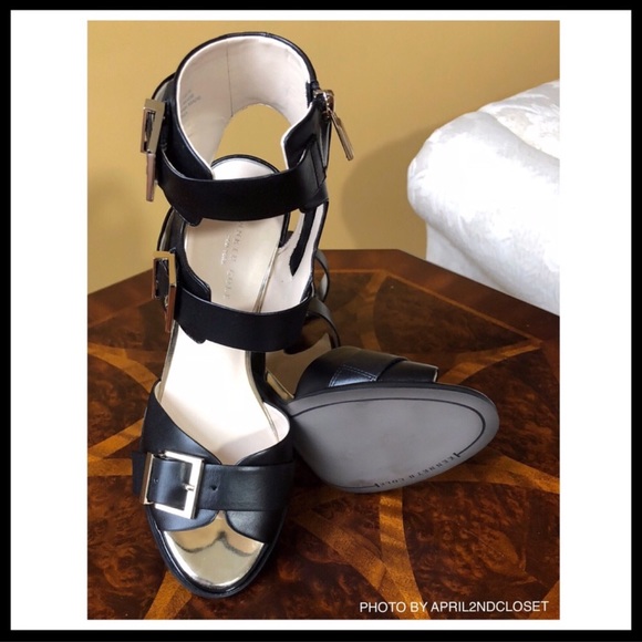 ❗️6-HOUR SALE❗️KENNETH COLE BLACK,LEATHER SANDALS - Picture 7 of 8